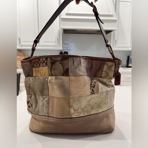 Vintage Coach Patchwork Tote